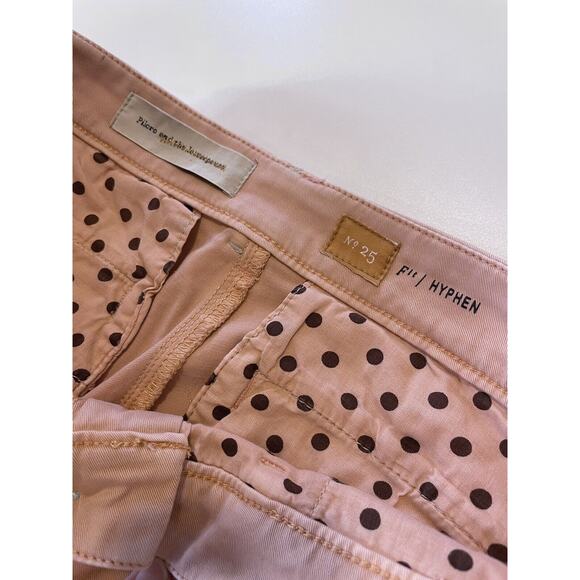 Pilcro and the Letterpress Hyphen Pants Sz No 25 Relaxed Sunwashed Orange Pink - Picture 6 of 9